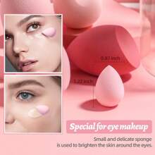 7 Pieces Makeup Sponge Blender Set For Foundation Cosmetic For Foundation Cream Concealer Make Up Tools Makeup - Pink - View 2