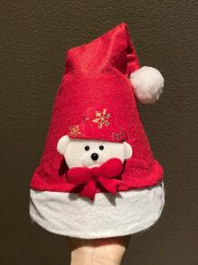 1頂女士可愛又有趣的紅白色聖誕帽