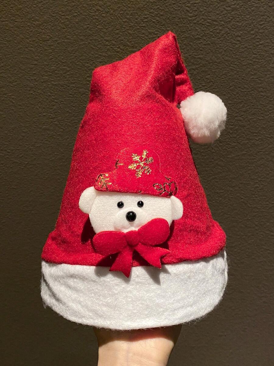 1頂女士可愛又有趣的紅白色聖誕帽