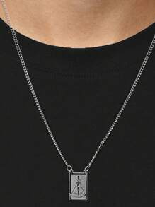 Men's Pendant Necklaces - Bạc - Xem 5