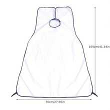 Men's Beard Shaving & Haircutting Bib Apron - White - View 1