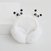 男女冬季暖耳罩,厚實絨毛耳保暖套,卡通耳罩,可摺疊