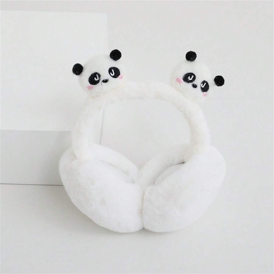 男女冬季暖耳罩,厚實絨毛耳保暖套,卡通耳罩,可摺疊