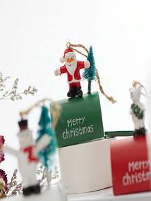 Party Anny Long 1入組可愛的郵差聖誕擺件,適用於室內客廳裝飾,聖誕節日