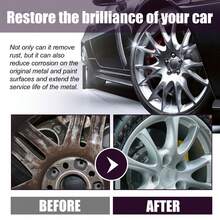 1pc 120ml Car Rust Remover Car Paint Tire Rust Cleaner Degreaser Brightener Rust Remover Converter - Black - View 9
