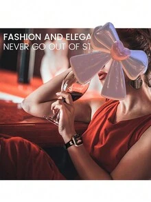 1 Miếng Của phụ nữ Chật hẹp Da đen Watch Band  Với Kim loại Vật rủ xuống Của Con ong Và Loại bướm , Sáng bóng Vàng hồng Khóa , Thanh tú Và Tuyệt đẹp , Hoàn hảo Cho Ngày Lễ Tình Nhân , Sinh nhật Các bữa tiệc , Bốn Cách sử dụng , Mềm mại , Trơn tru Và Bền chặt Da Chất liệu - màu đen - Xem 6