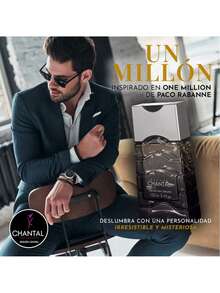 Perfume Chantal Un Millon Inspiración Autentica Fragancia 1 millon - Negro - Ver 4