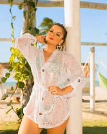 Women Cover Ups - trắng - Xem 2