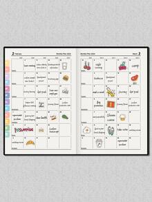 1 Pieza Cuaderno Resistente Al Agua Con Cubierta Suave De Color Khaki Que Contiene 360 Páginas Y Pegatinas - Caqui - Ver 4