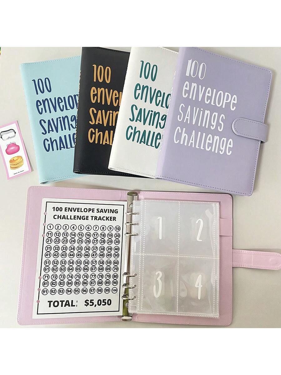 100日貯金＊saving challenge＊韓国＊貯金＊家計管理＊BOX付き 100日貯金＊リフィル＊BOX付き＊saving challenge＊貯金＊韓国