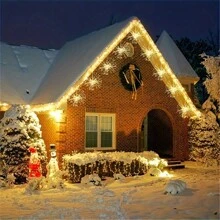 150LED/90LEDStarburst String Lights Christmas Festival Decor Indoor Outdoor Decoration Light DIY Fireworks Lamp Exploding Lighting Wedding Bar Xmas Star Ball Remote Control Copper Battery Light - Yellow - View 7