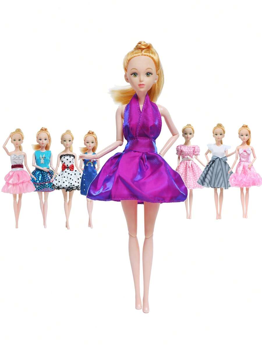 1 件装扮娃娃时尚可爱小礼物连衣裙适合 11 英寸娃娃玩具衣服 装扮娃娃时尚可爱小礼物连衣裙适合 11 英寸娃娃玩具衣服