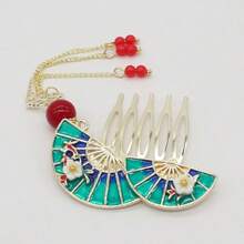 1支金屬髮梳、髮夾、髮叉、側面梳,女士頭髮配件,經典風格 - 彩色 - 查看 6