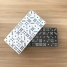 6pcs/Batch  14mm Six Sided Dice Black And White Square Corner Dice Set Puzzle Table Game Dice Club Party Game - Black - View 6