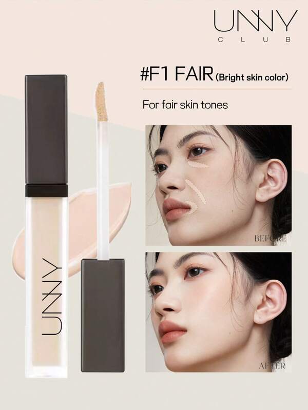 unny club Long-Lasting Tip Concealer, Color Corrector,Liquid Concealer, Lightweight, Full Coverage, Long Lasting, Conceals, Corrects, Covers, Hydrates, Highlights, Light Sand