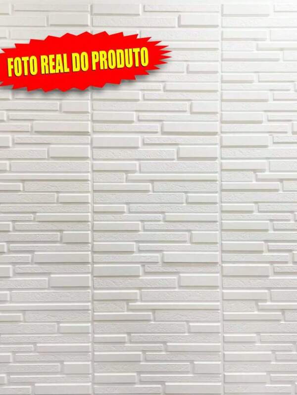 KIT COM 12 PLACAS 3D - 50x50 cm PVC ***AUTO ADESIVA*** MODELO PEDRA CANJICA