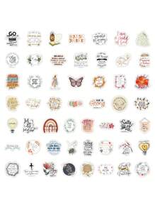 200PCS Bible Stickers Jesus Stickers,Christian Jesus Scripture Stickers,Bible Verse Stickers,Bible Journaling Supplies,Christian Stickers For Water Bottles,Christian Stickers For Adults Decals(Bible Stickers) Back To School Scrapbook Supplies Funny Stickers Laptop Stickers Kindle Phone Stickers - Multicolor - View 8
