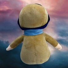 1 Muñeco de Peluche Jorge El Curioso George Mono Aviador Serie Premium 30 cm - Café integral - Ver 4
