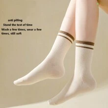 5雙女士中筒襪 - 彩色 - 查看 3
