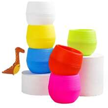 5入組迷你多肉植物盆,PP樹脂盆栽用品,微型花園裝飾用品