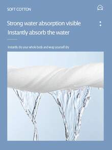 4入組白色一次性浴巾,柔軟便攜,包裝,不褪色,適合酒店、旅行、孕婦和嬰兒使用