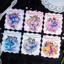 10入裝寵物芭蕾主題貝殼形貼紙,適用於剪貼簿和日記寫作 - 紫色 - 查看 7