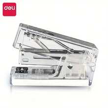 1入迷你設計清晰、輕巧、便攜、學生必備,女孩心型手柄辦公室風格訂書機,附贈1盒640枚訂書釘 - 彩色 - 查看 5