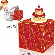 Birthday Money Box, 1pc, Party Decoration And Birthday Gift Organizer - Black - View 5