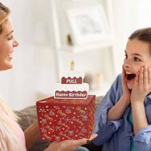 Birthday Money Box, 1pc, Party Decoration And Birthday Gift Organizer - Black - View 2