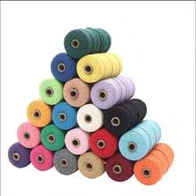 3mm Macrame Cord 109 Yards - 3mm Soft Macrame Rope Perfect for Knots - Macrame Supplies for Wall Hangers & Boho Decorations - Macrame String - Maroon - View 4