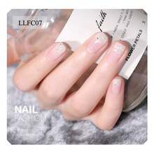 二合一指甲油和多功能彩色琺瑯凝膠,冰狀半透明指甲油 10 毫升 - 白色 - 查看 9