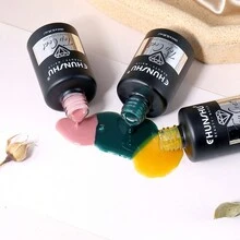 二合一指甲油和多功能彩色琺瑯凝膠,冰狀半透明指甲油 10 毫升 - 白色 - 查看 7