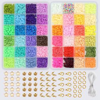 4800入組聚合物粘土時尚珠子套裝