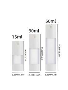1入組50ml空裝可加注空氣壓式泵瓶,旅行基礎容器,無氣化化妝泵瓶,適用於手部消毒劑、調理水、凝膠、護髮素、乳液和臉霜 - 無色 - 查看 5