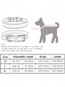 新款pu寵物項圈,適用於小型至中型品種,觸感類皮膚,設計優雅 - 粉色 - 查看 2