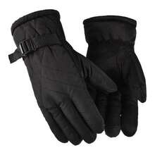 Guantes De Invierno Impermeables Guantes De Nieve Cálidos - Negro - Ver 3