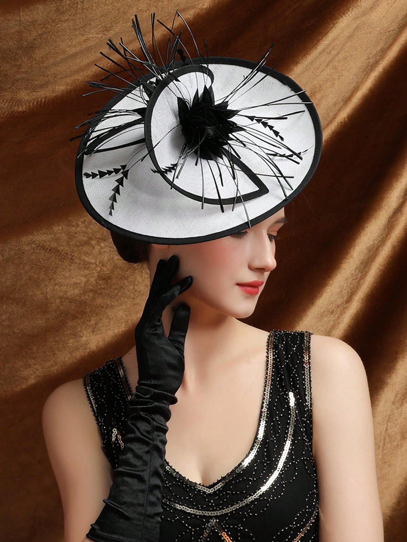 Feather Decoration Fascinators Headband, Women's Fascinators Tea Party