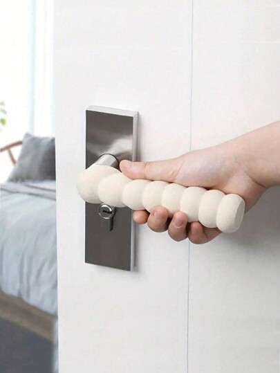 1pc Thickened, Spiral Design, Autumn And Winter Esd Door Handle Protective Cover, Dust-Proof For School,Office,Household,Travel,Bag,Organizer,Storage, Back To School Supplies