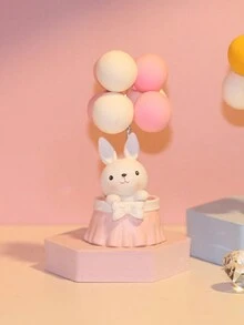 1入組可愛的兔子桌面裝飾品,適用於客廳、鞋櫃、電視櫃、酒櫃、家居軟裝飾、療癒系生日禮物