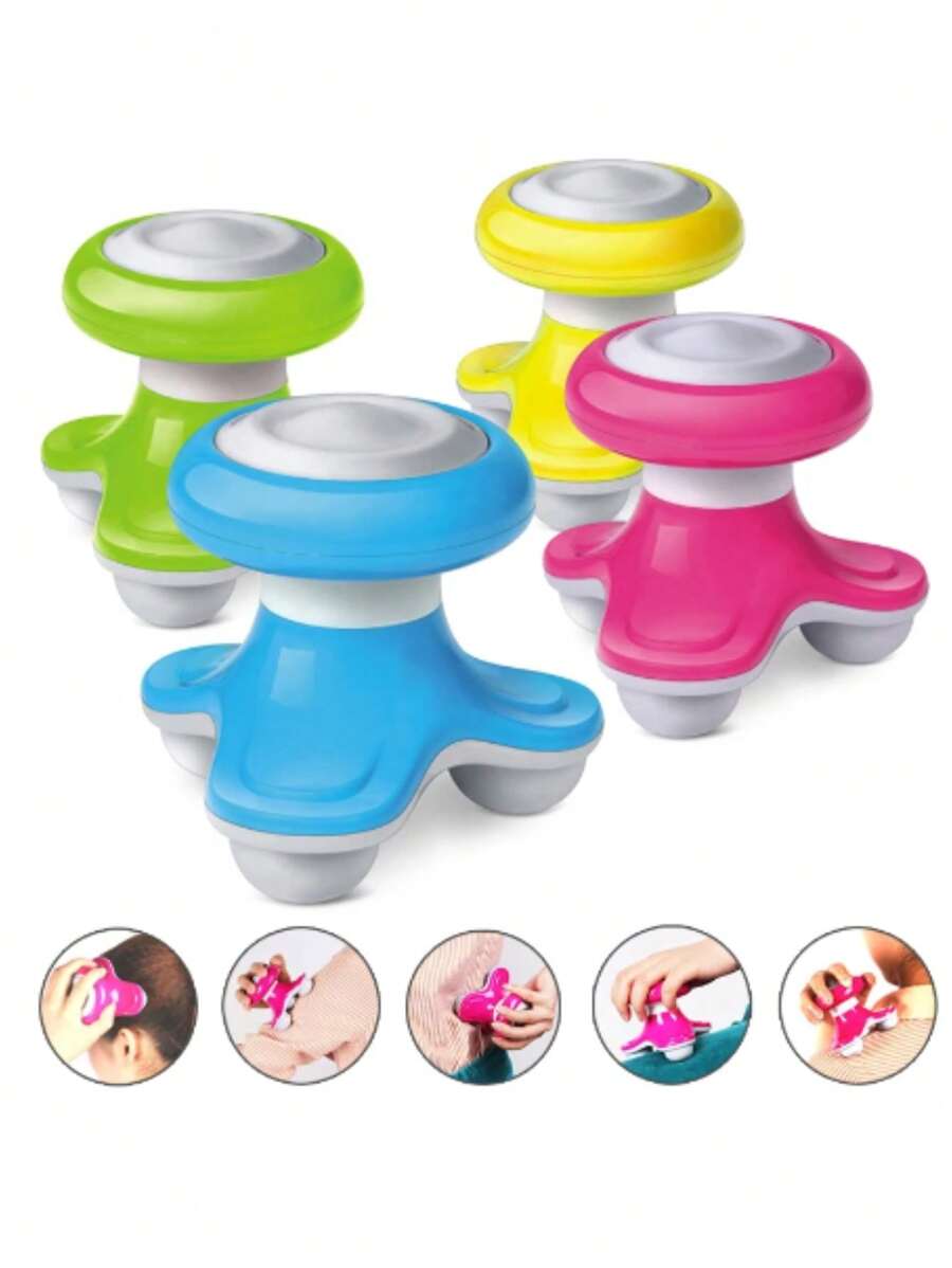 Mini Masajeador Manual Personal USB  Cuello Espalda Dolor Muscular - Multicolor - Ver 1