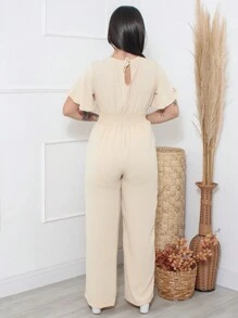 Women Jumpsuits - Beige - View 6