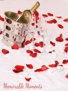 7000片花瓣人造玫瑰花瓣人造花假玫瑰花瓣場景裝飾房間裝飾婚禮用品結婚禮物情人節裝飾表達浪漫 - 黑紅色 - 查看 7