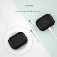 1pc Ultrathin 0.8mm Silicone Protective Case, Seamless Mobile Feel, Suitable For All AirPods Models