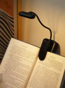 1pc  Arm Adjustable Book Light With Clip,  White/Warm/Yellow Light Adjustable Eye Protection Reading Light At Night , LED Battery Powered Table Reading Lamp, Suitable As A Gift For Book Enthusiasts, Indoor And Outdoor Night Light - Yellow - View 6