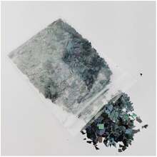 10g 全息 AB 黑色指甲闪光片闪亮亮片不对称亮片 DIY 凝胶抛光美甲装饰配件 - 黑色 - 查看 6