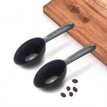 0.25盎司黑色塑料咖啡豆量匙15毫升勺子牛奶粉茶奶精攪拌匙