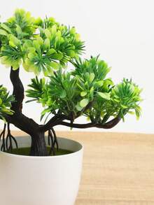 1 件人造靈芝蘑菇盆景盆栽,客廳創意迷你綠化裝飾,辦公桌,免水,綠色 - 綠色 - 查看 4