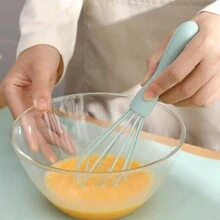 3pcs Baking Tool Set Silicone Spatula Baking Three-piece Egg Beater Manual Mixing Shovel Complete Set - Green - View 3