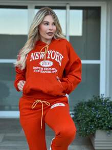 Women Sweatshirts - 亮橙色 - 查看 3