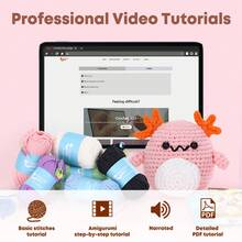 1 Pieza Kit De Crochet De Salamandra Rosa-naranja - Rosa - Ver 3